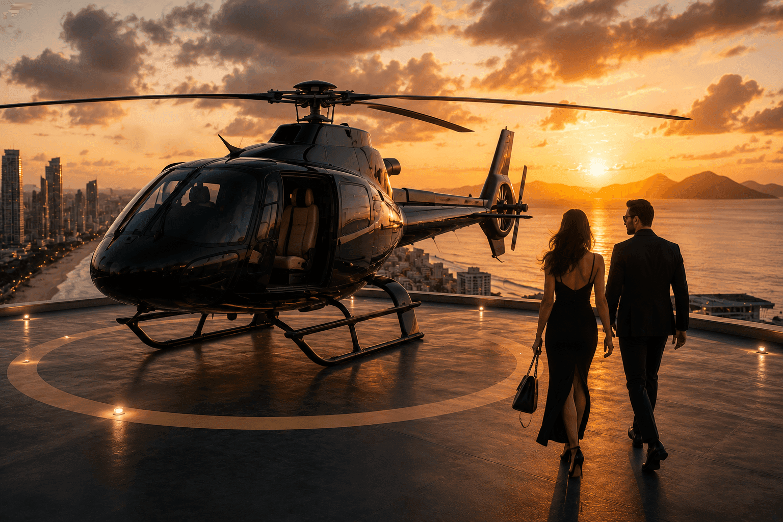 Helicopter tour and aerial sightseeing experience