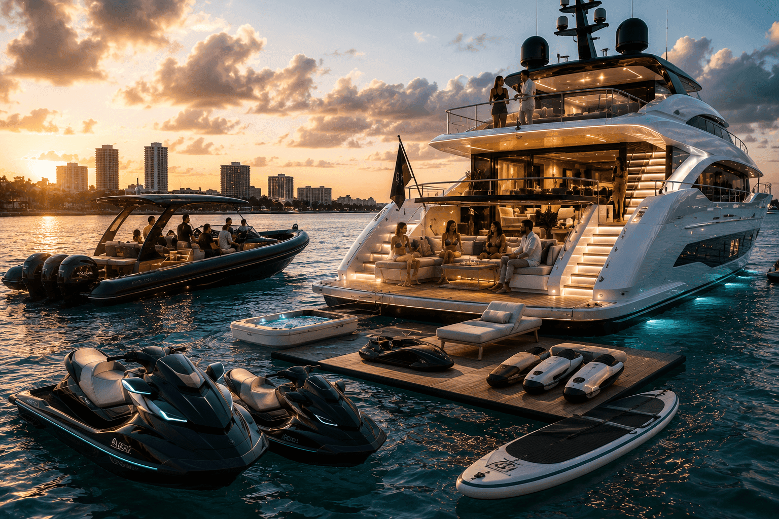 Yacht charter and water experience on South Florida waters