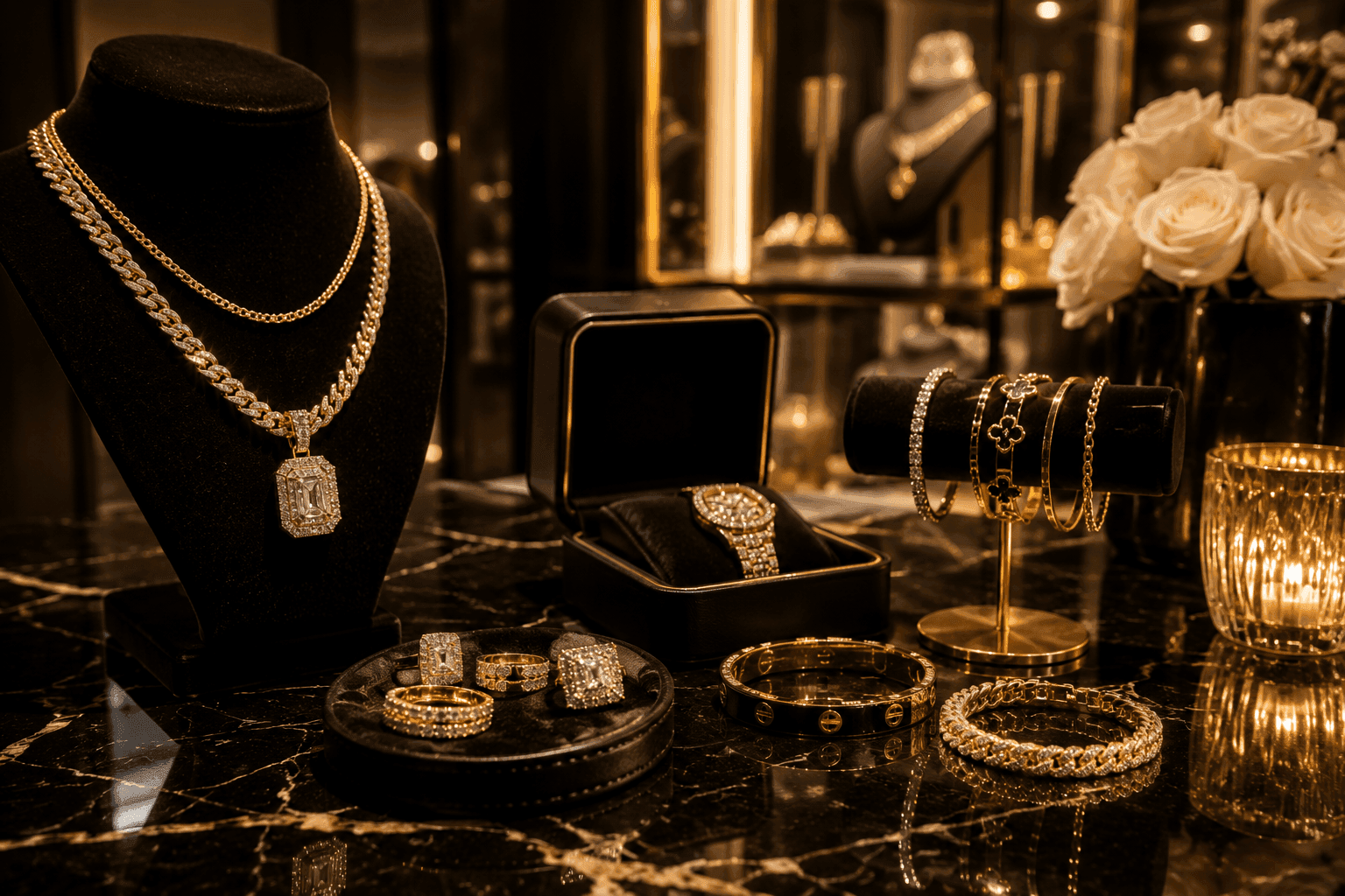 Fine jewelry and luxury watches for premium rental