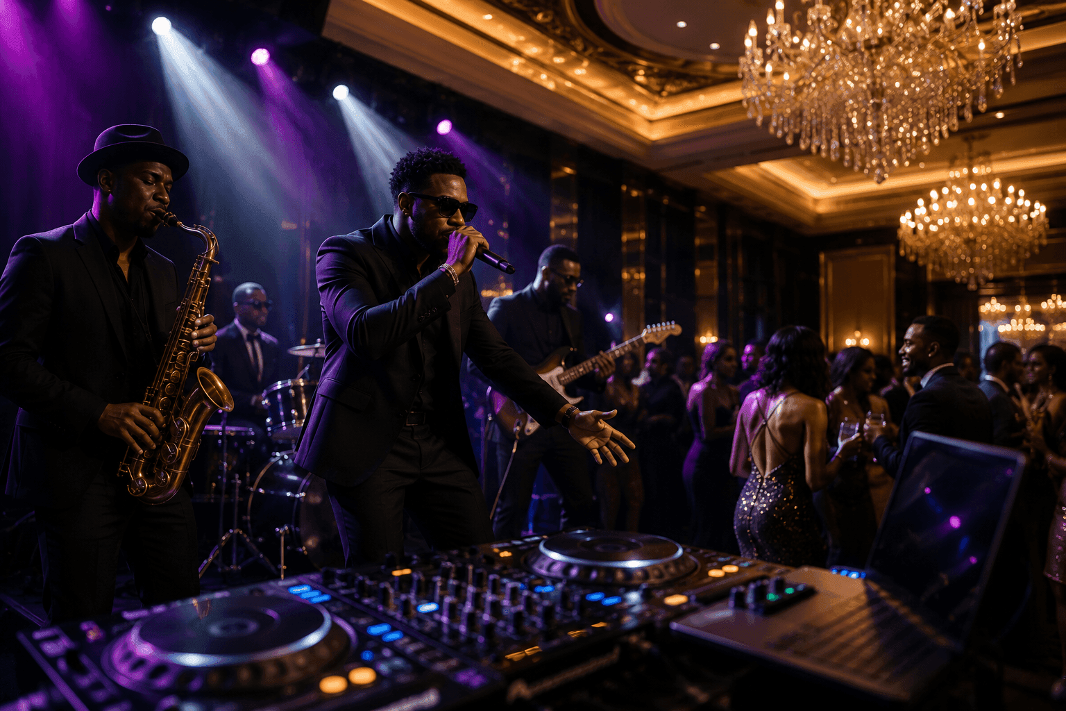 Live entertainment at a private luxury event